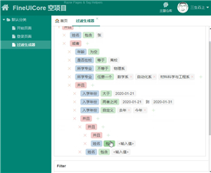 FineUI Filter Builder screenshot 2